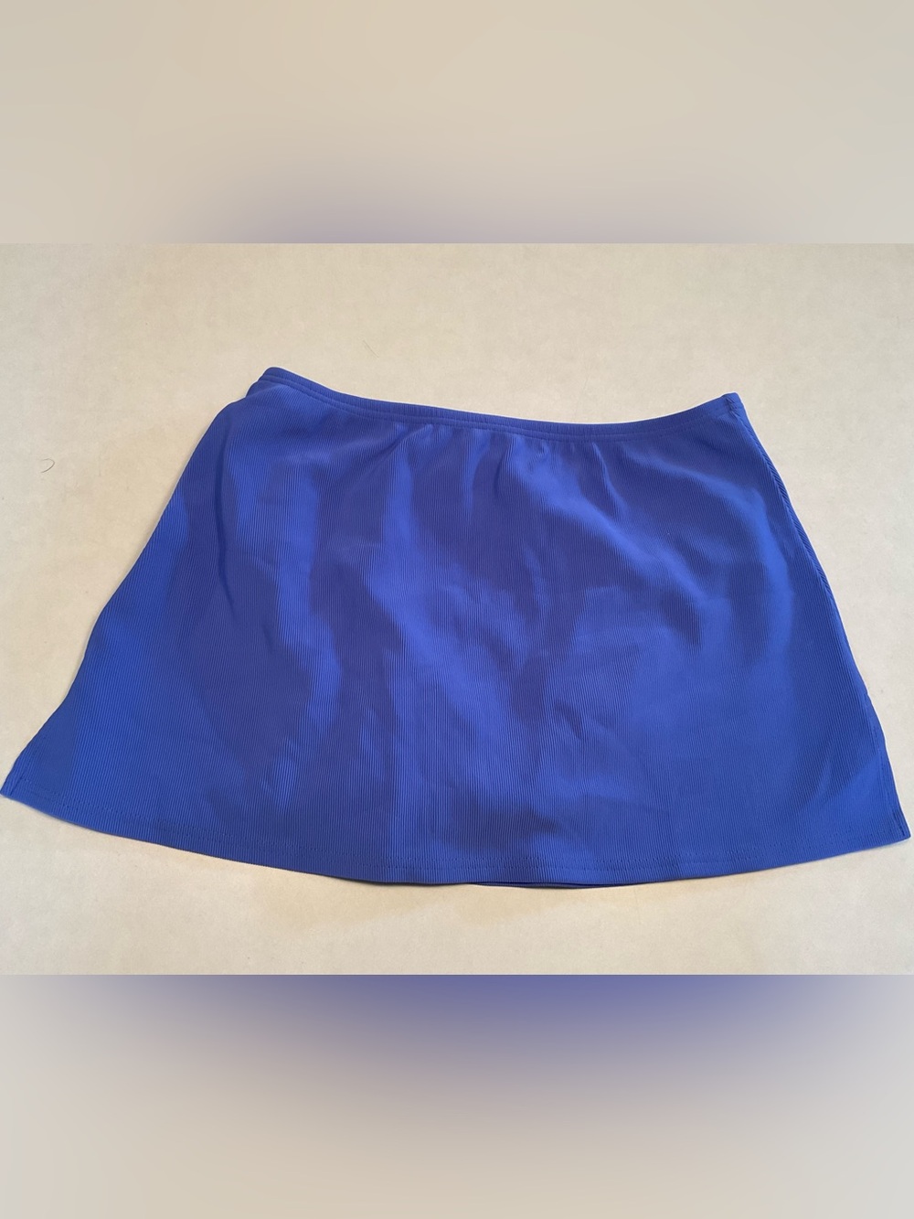 Lands' End Women's Textured Swim Skirt in Royal Blue